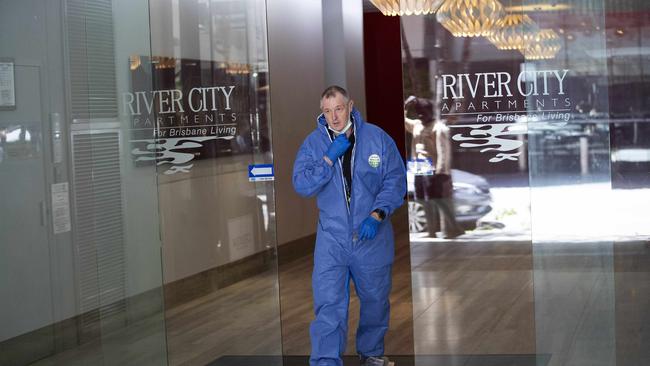 Police are investigating at iStay River City where there was a brawl inside last night. Brisbane, 27th of January 2020. (AAP Image/Attila Csaszar)