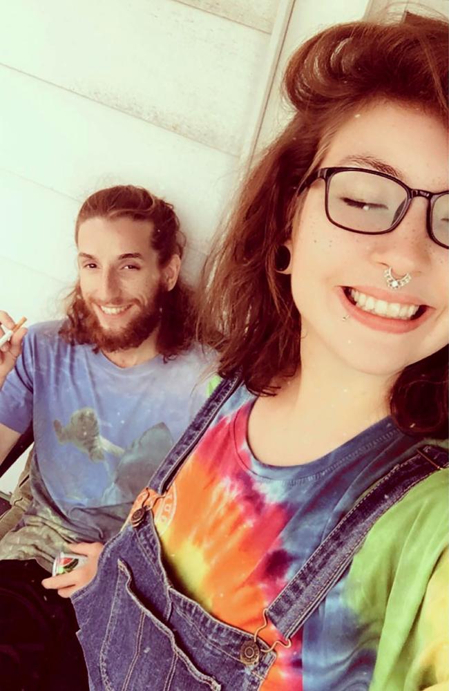 Hannah Gittings and her boyfriend Anthony Huber, who was fatally shot by Kyle Rittenhouse. Source: Anthony Huber/Facebook