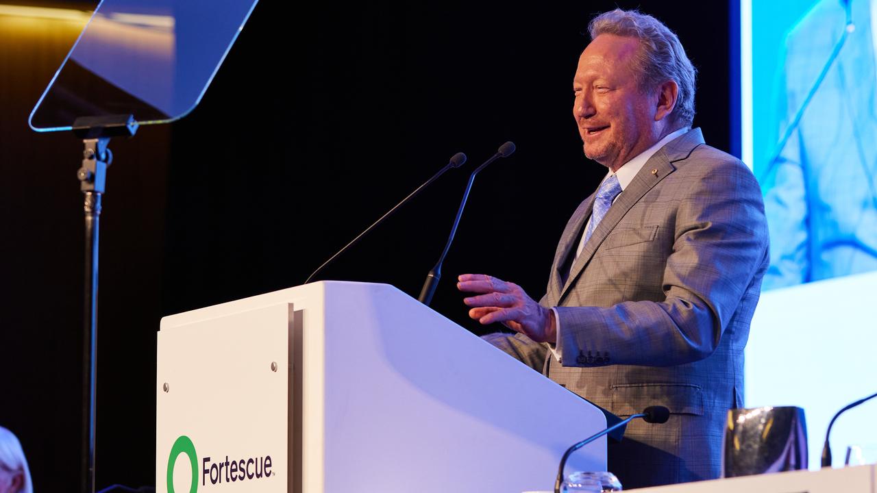 Andrew Forrest’s Fortescue delivered a 53.3 per cent return including dividends. Picture: SoCo Studios