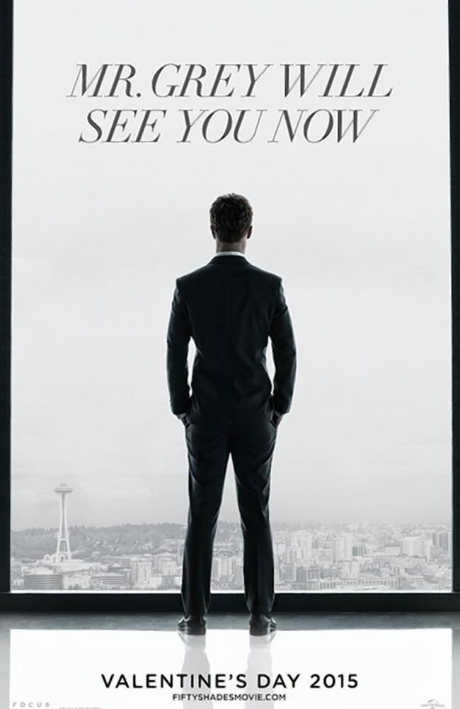 The first teaser poster only showed Dornan from the back.