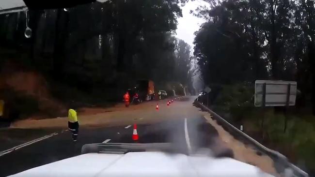 Bells Line of Road at Mount Tomah will not reopen for the foreseeable future. Picture: @_MollieGorman