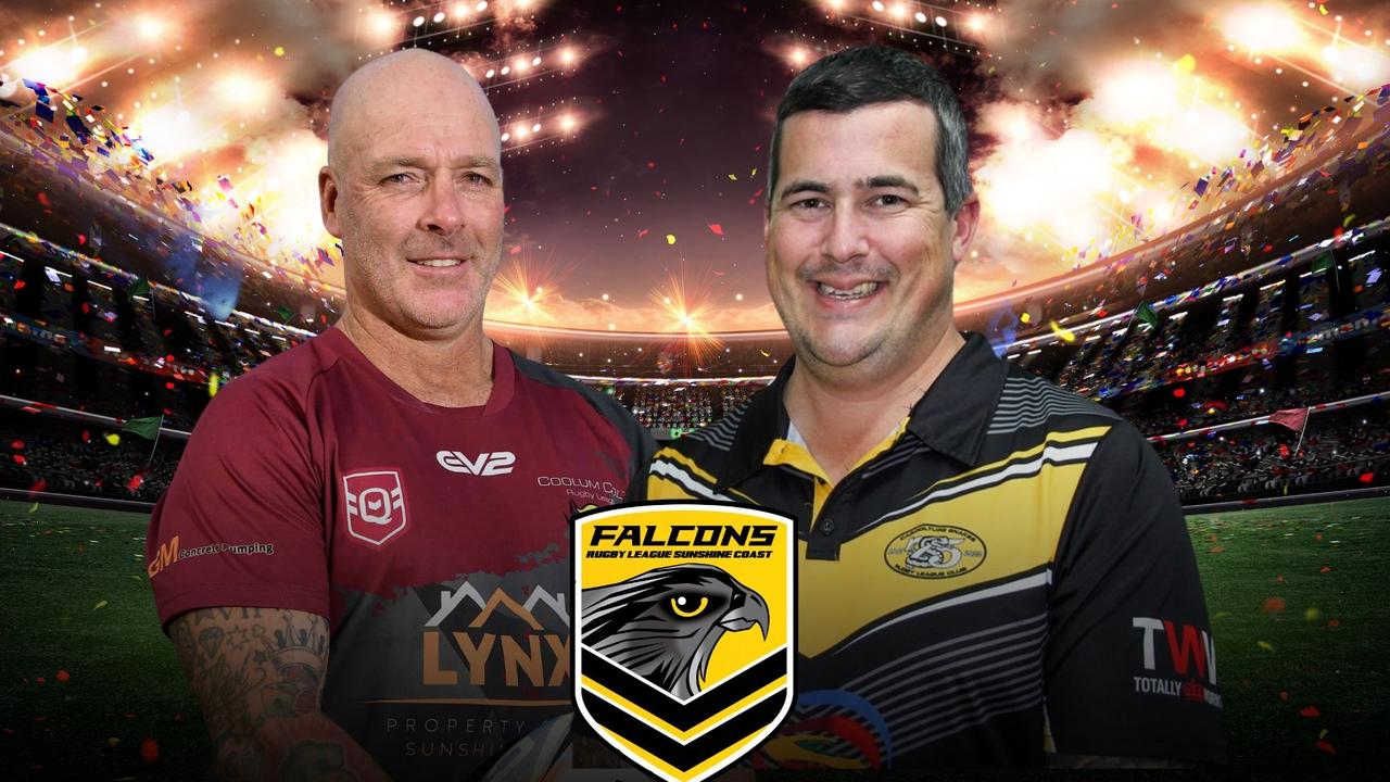 Sunshine Coast 47th Battalion coaches Matt Smith and Zeke Field.