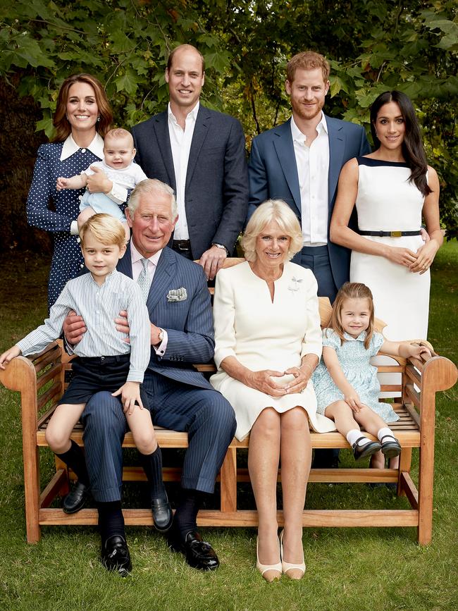 Another of the official family photos released by Clarence House to celebrate Prince Charles’s 70th birthday. Picture: Chris Jackson