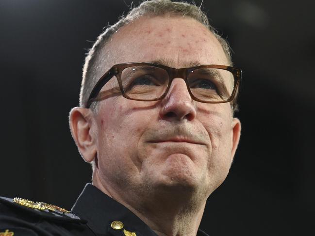 CANBERRA, Australia - NewsWire Photos - October 16, 2024: Outgoing Australian Border Force Commissioner Michael Outram addresses the National Press Club of Australia in Canberra. Picture: NewsWire / Martin Ollman