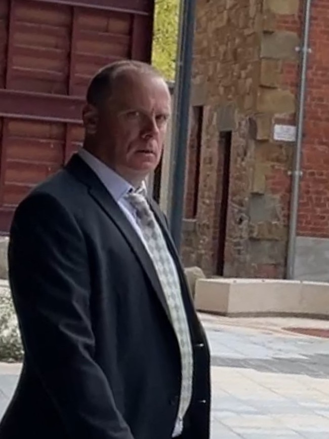 Bendigo man Luke Bennett, 41, pictured outside Bendigo Magistrates' Court.