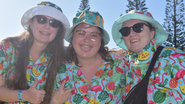 Taylah, Jess and Breanna at the 2022 Caloundra Music Festival. Photo: Elizabeth Neil