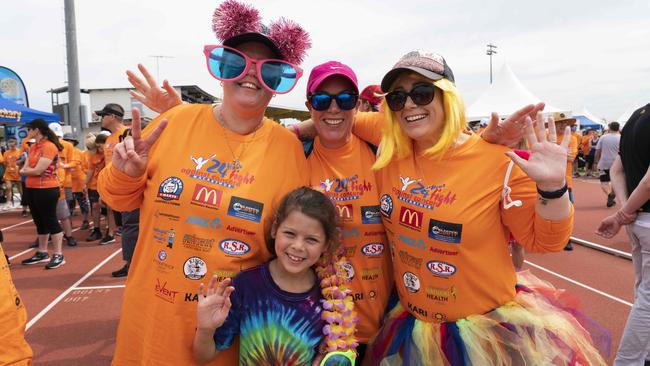 Members of the Colour Me Crazy team taking part in last year’s event. Picture: Matthew Vasilescu