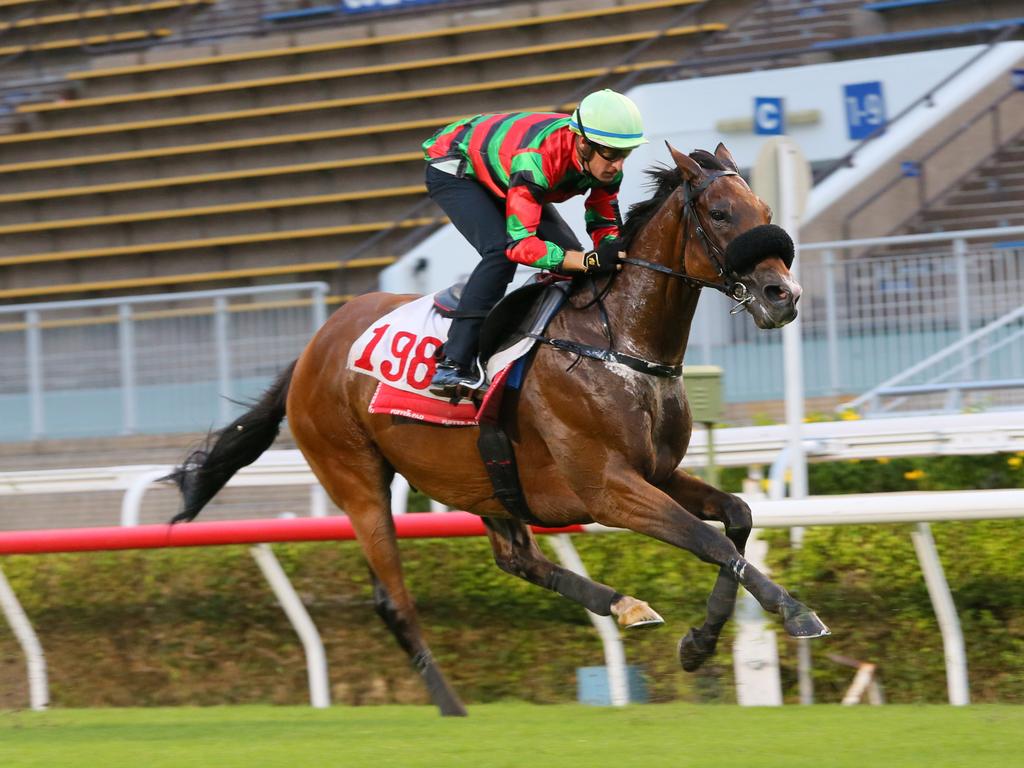Russian Emperor stretches out at Sha Tin. Picture: HKJC
