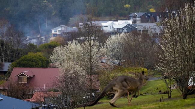 The idyllic alpine village of Bright, Australia’s housing hotspot. Picture: Arsineh Houspian