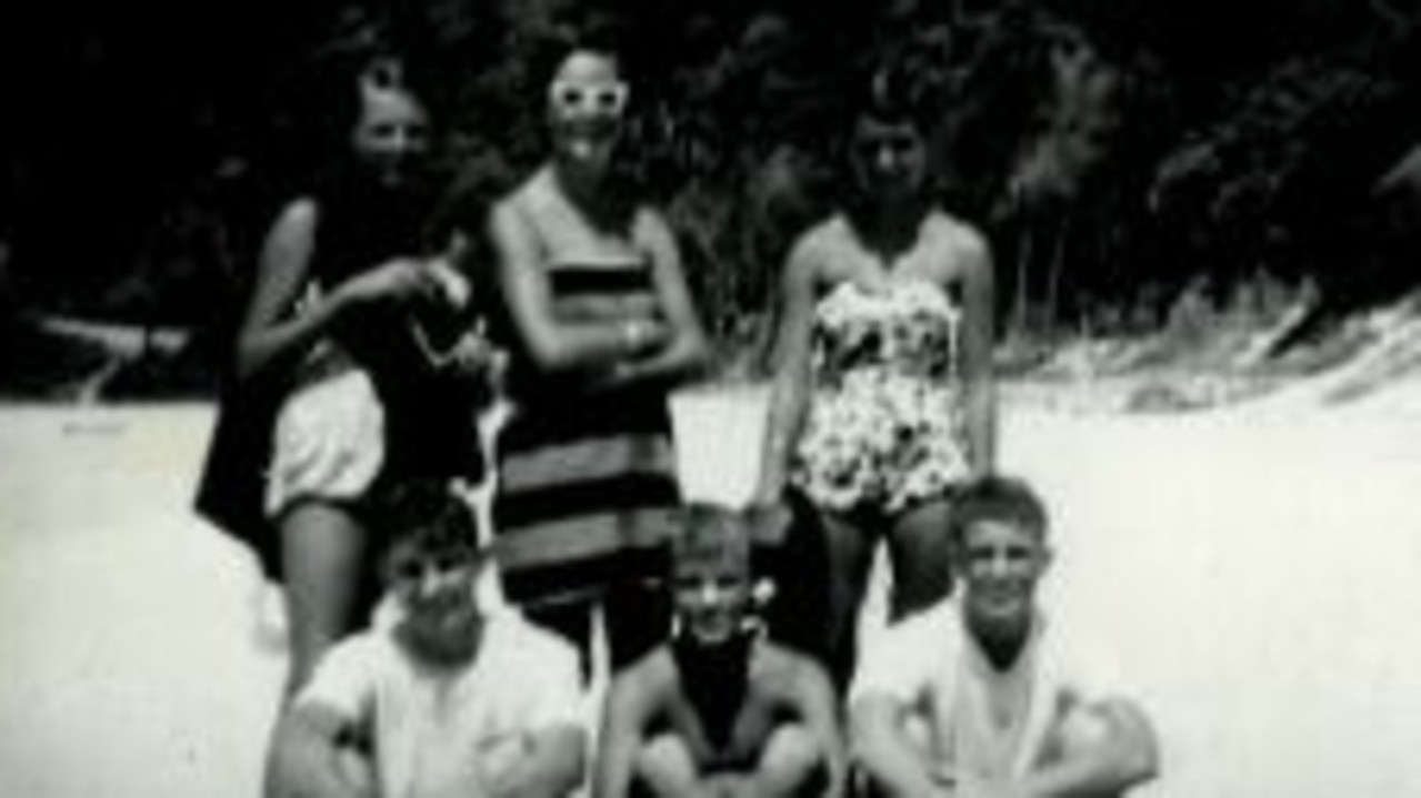 Anthony ‘Tony’ Wetherell, front middle, enjoys a family holiday at Noosa.