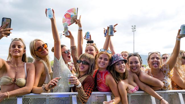 Happy Punters at The Grass is Greener Festival at the Cairns Showgrounds. Picture: Emily Barker.