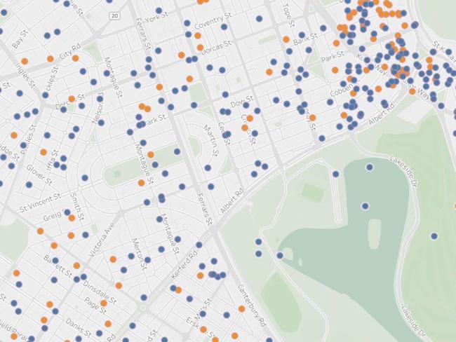 This map shows what's really driving the housing crisis. Picture: Twitter/@KosSamaras