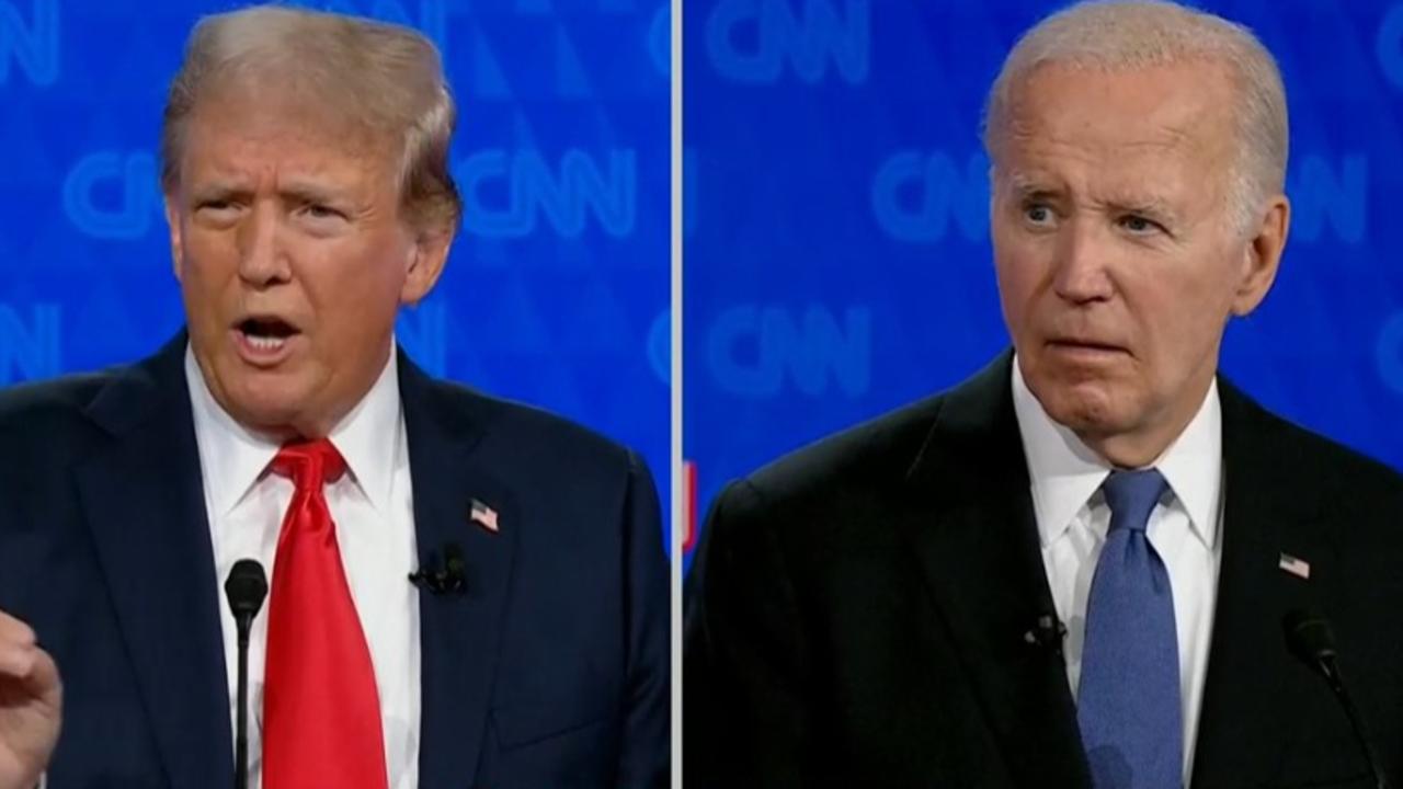 Mr Trump and Mr Biden. Picture: ABC