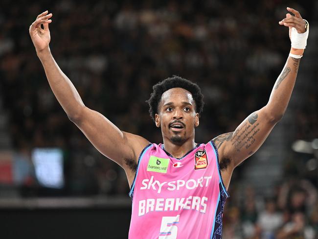 Barry Brown Jr is a key player for the New Zealand Breakers. Photo: Steve Bell/Getty Images.