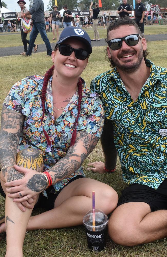 Shane and Casey at CMC Rocks 2024. Picture: Aaron Goodwin