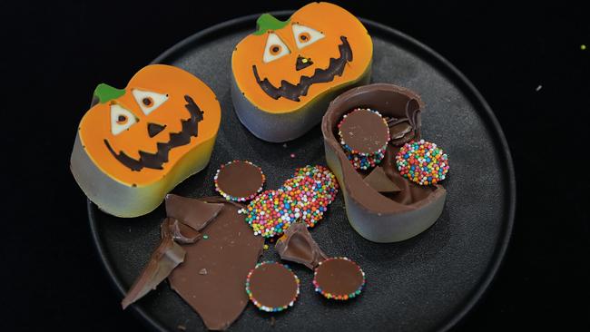 Halloween chocolates at Essenze Chocolate. Picture: Brett Costello