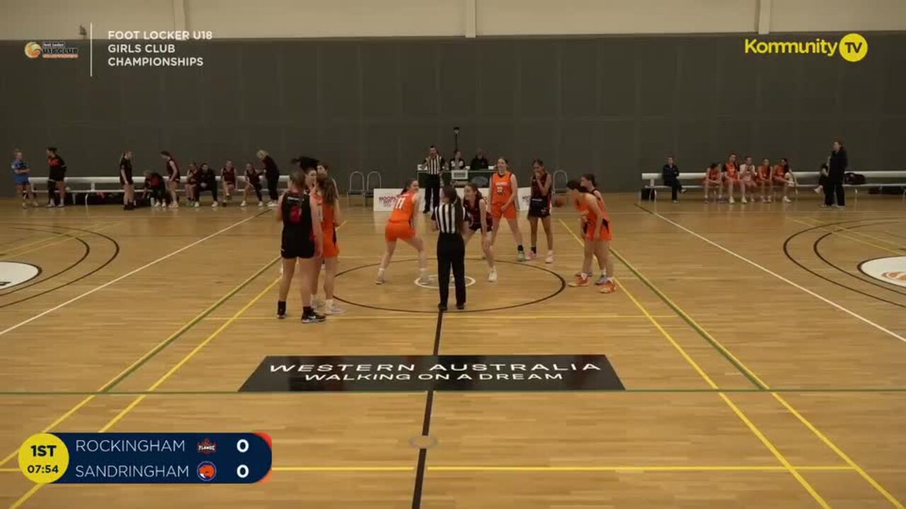 Replay: Rockingham Flames v Sandringham Sabres (Girls) - 2024 BA Under-18 Club Championships Day 3