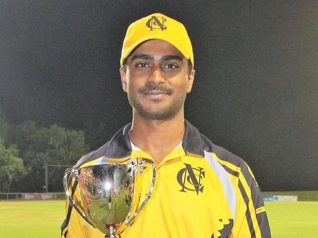 Raveesh Srivastava captained Nightcliff to a T20 premiership this season. Picture: Contributed.