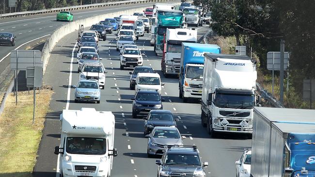 Traffic on the M1 is only going to get worse according to an audit by Infrastructure Australia. Picture: Mark Scott