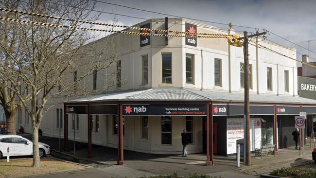 Ballarat Central NAB branch on the corner of Sturt and Windermere Sts. Picture: Google Maps