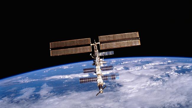 This image of the International Space Station (ISS) was photographed by one of the crew members of the STS-105 mission from the Shuttle Orbiter Discovery after separating from the ISS. Picture: NASA