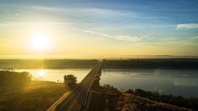 <s1>A spectacular sunrise over the South Alligator River in iconic Kakadu</s1> National Park. Picture: Keri Megelus