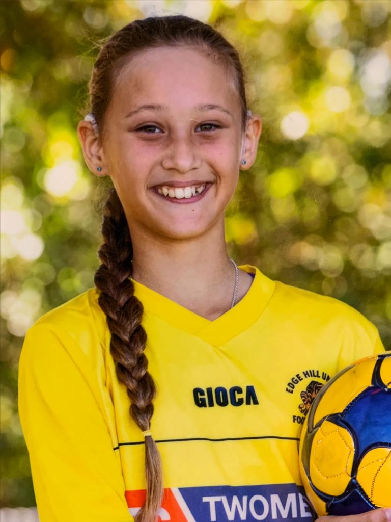 Female Football Week Player of the Year Fuschia Duncan-Cruzado.