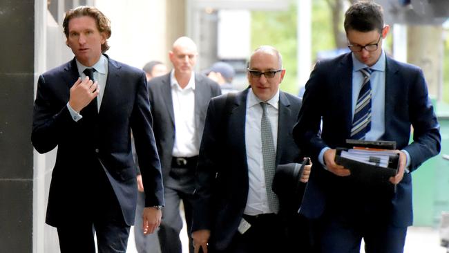 James Hird arrives at the Supreme Court in Melbourne. Picture: Tony Gough