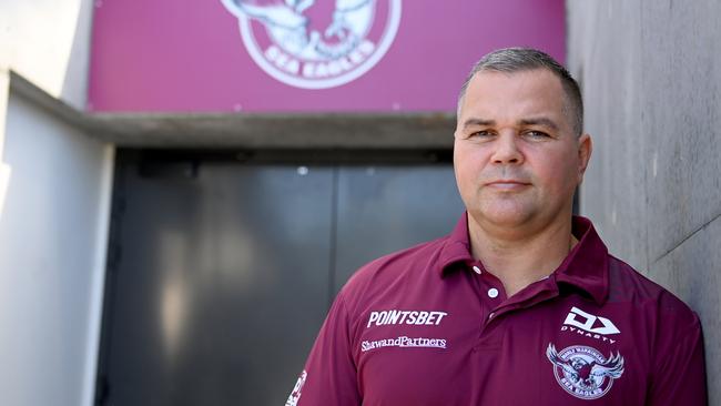 Manly Sea Eagles coach Anthony Seibold. Picture: Jeremy Piper