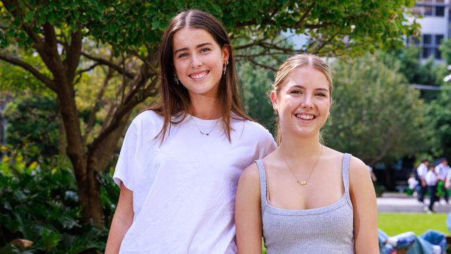 Eimear Lucey (left) and Ella McCoy. Picture: Justin Lloyd.