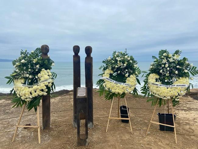 The unveiling of the statues was attended by members of the surf community. Picture: Instagram