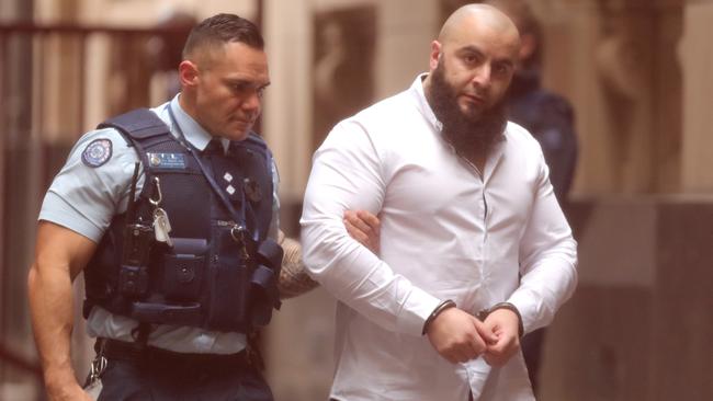 Hatim Moukhaiber enters court. Picture: Stuart McEvoy