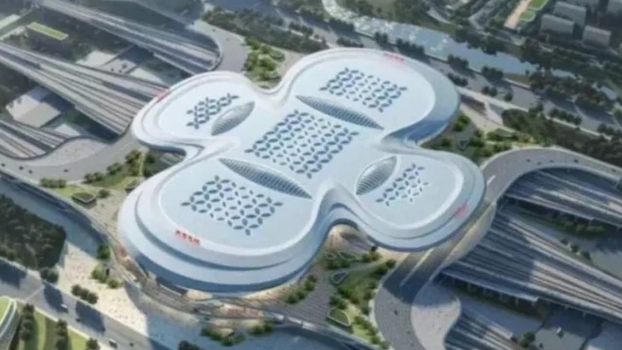 China brutally mocked over new train station design