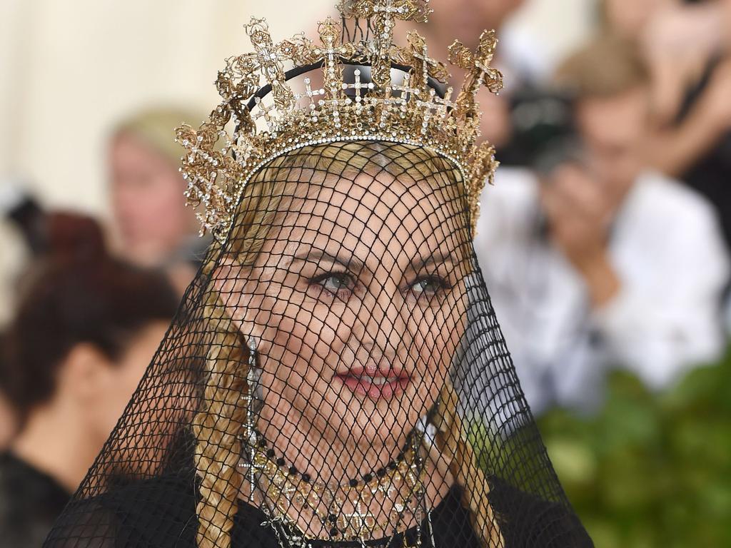 Madonna arrives for the 2018 Met Gala. Picture: AFP