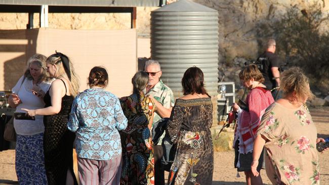 Dozens of punters turned up to the Old Quarry in Alice Springs to find out who will win in the 2024 NT Performing Arts Awards. Picture: Gera Kazakov