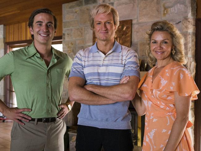 Ryan Corr as John Cornell, Josh Lawson as Paul Hogan, Justine Clarke as Noelene Hogan