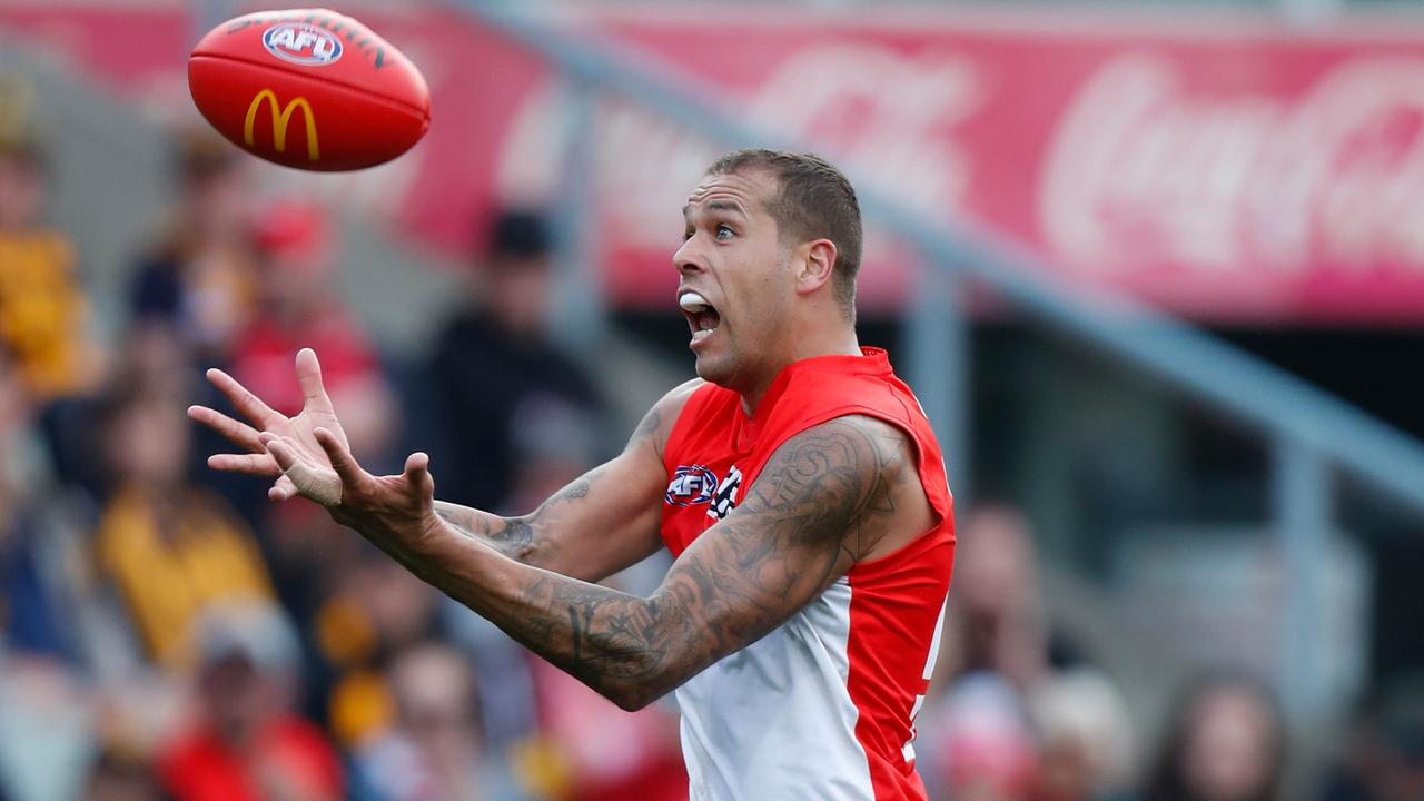 Lance Franklin is one of a galaxy of stars featuring in the Swans-Lions clash on Sunday. Picture: Getty Images