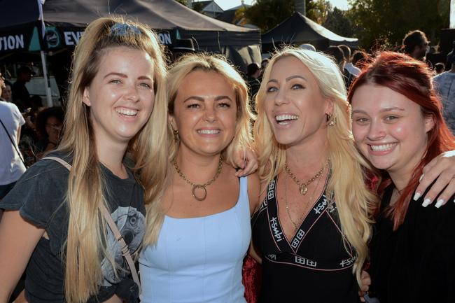 Jacinta Watmuff, Makayla Kelly, Donna Nayler and Brittany Smillie at Chirn Park Street Festival. Picture: Regina King