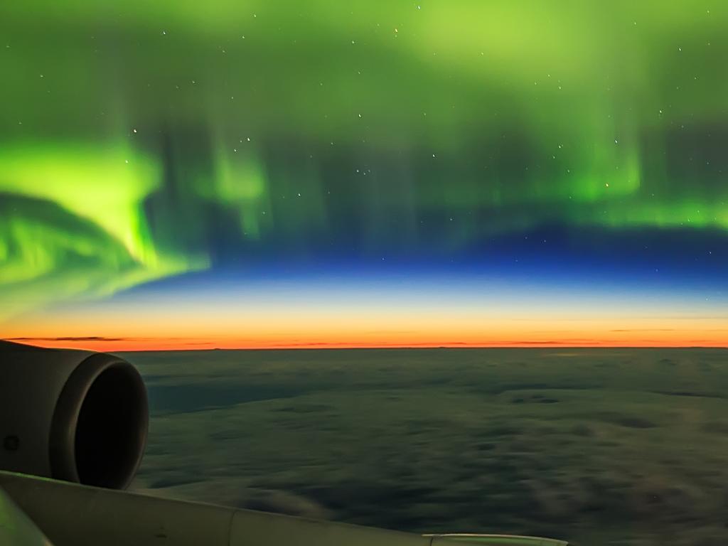 Insight Astronomy Photographer of the Year 2017- Aurorae: Ziyi Ye (China) with Aurora Shot from Plane (Highly Commended)