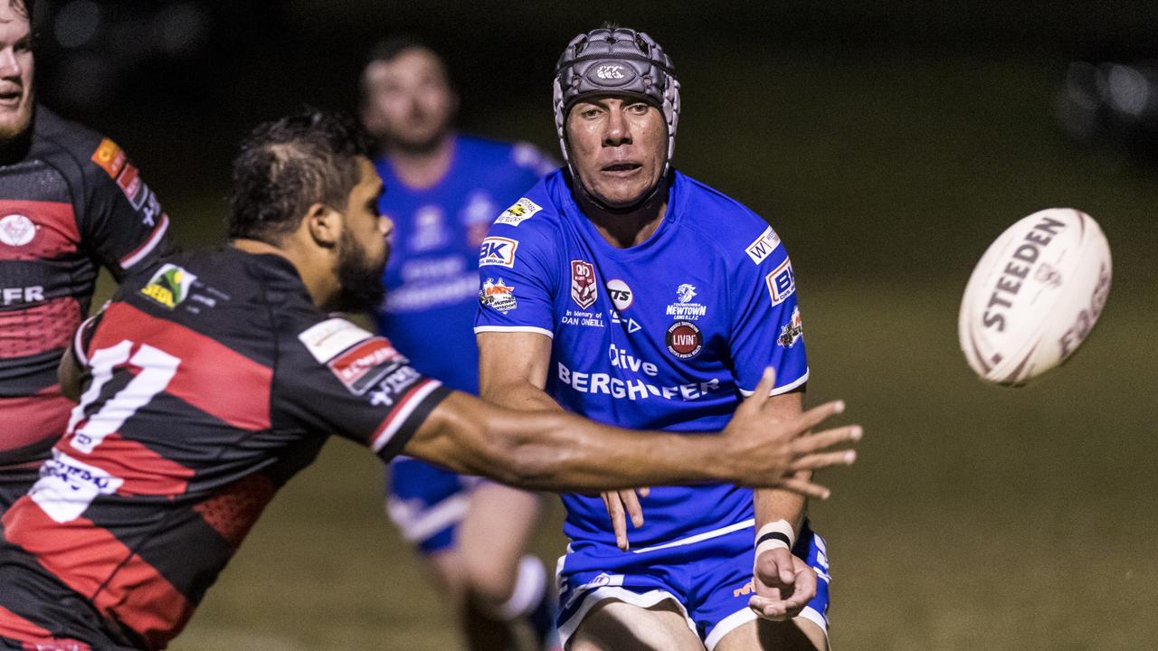 Cameron Moodie (in action Newtown Lions rugby league club) is also a star touch footballer. Picture: Kevin Farmer