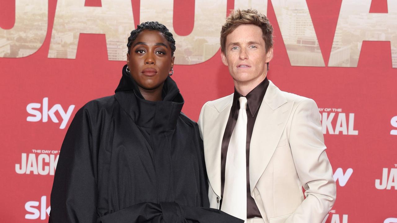 With the Day of the Jackal co-star Lashana Lynch. Picture: Gerald Matzka/Getty Images