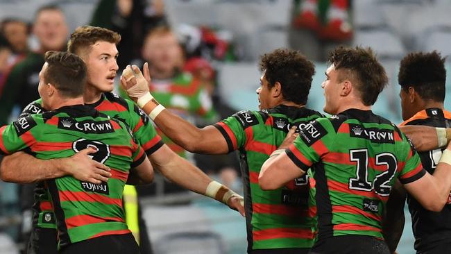 The Rabbitohs are hitting form at the right time. AAP Image/Dean Lewins.