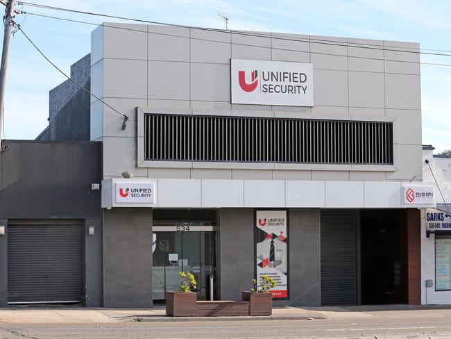 Unified Security’s head office in Ashfield. Picture: Richard Dobson