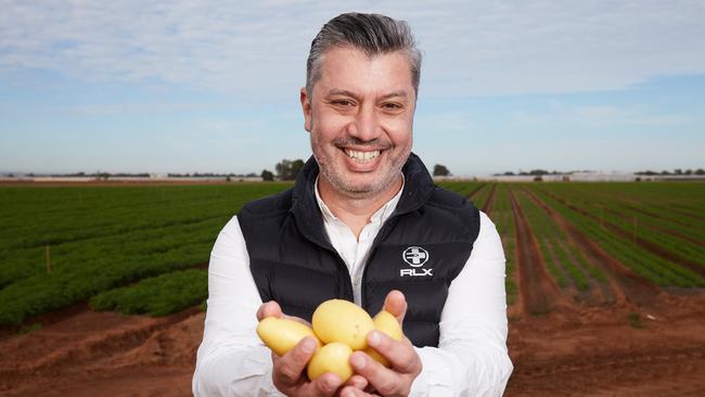 Frank Mitolo says the purchase of Thomas Foods International’s fresh potato business adds 4000ha to the Mitolo Group’sSA footprint. Picture: MATT LOXTON