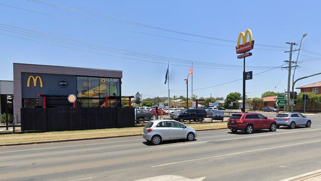 The 20-year-old woman punched a mother and her child in the face at Kingaroy McDonalds in a case of “excessive self defence”.