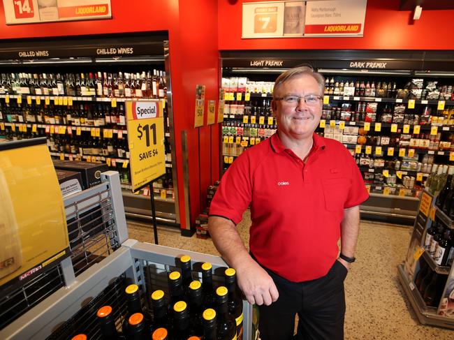 16/04/2019 Coles CEO Steve Cain at the Coles Liquorland Camberwell store. picture : David Geraghty / The Australian.