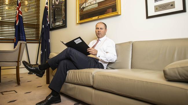 Treasurer Josh Frydenberg in Parliament House. Picture: Gary Ramage