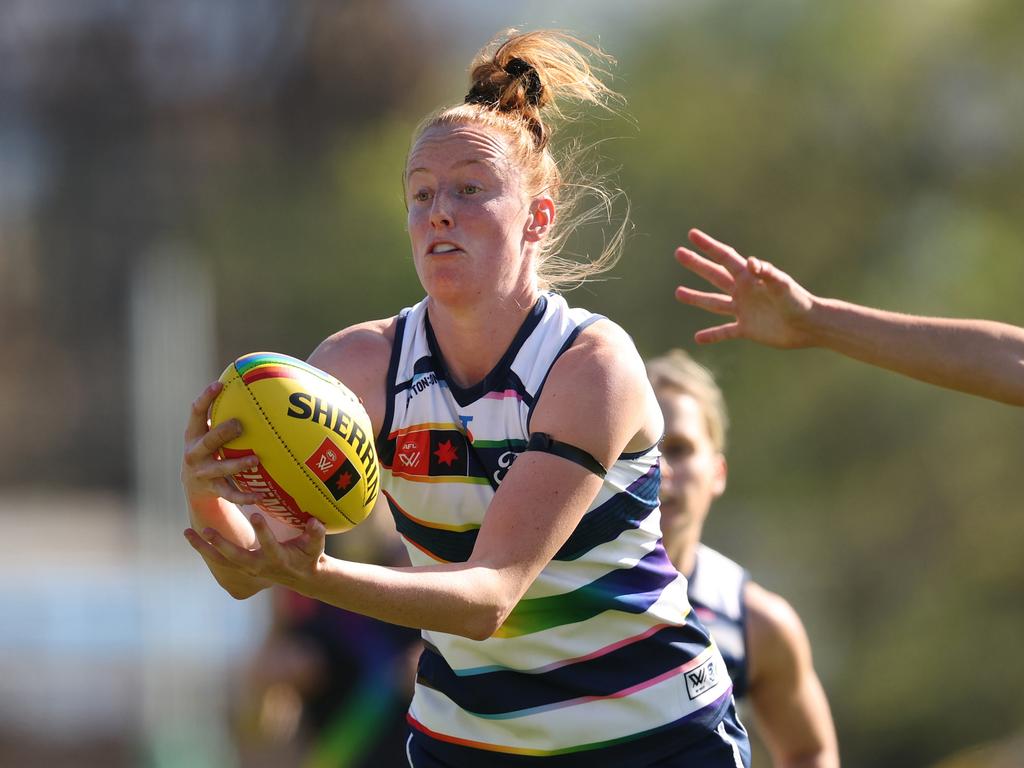 Geelong’s Aishling Moloney has become the Cats’ most potent forward threat in season 2024. Picture: Robert Cianflone/Getty Images