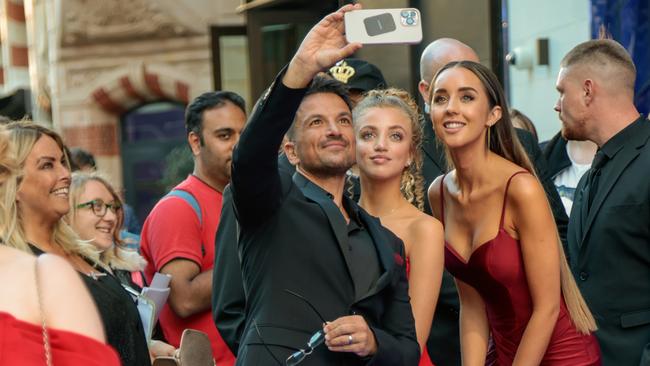 A selfie with Princess and Emily. Picture: Getty Images