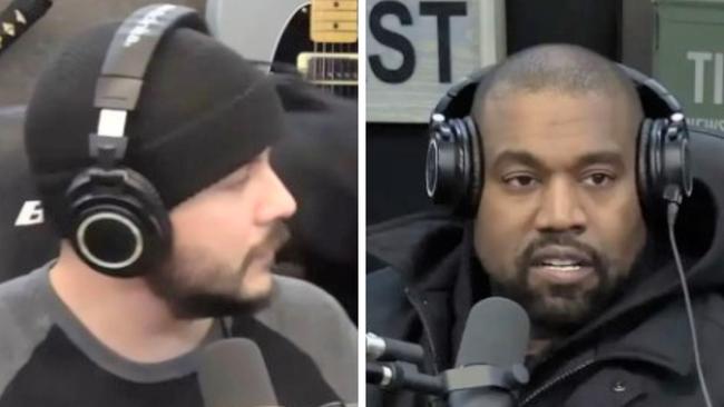 Kanye West appeared on the Tim Pool podcast. Picture: Timcast.